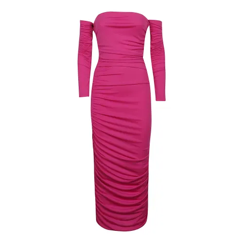 Andamane , Midi Dresses ,Purple female, Sizes: