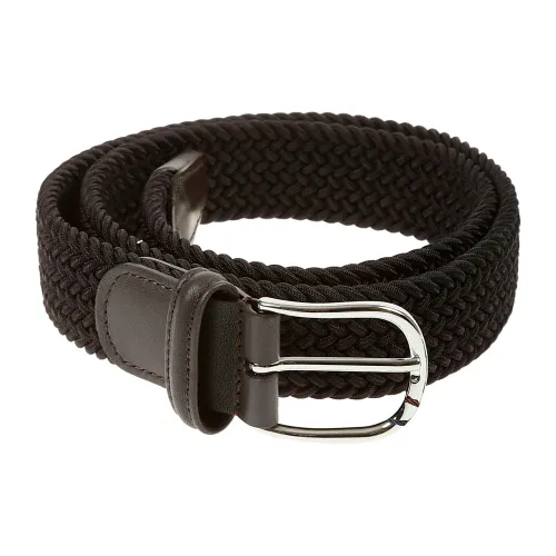 Anderson's , Classic Leather Belt ,Black male, Sizes: