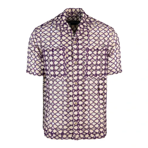 Andersson Bell , Beige Perforated Shirt ,Multicolor male, Sizes: