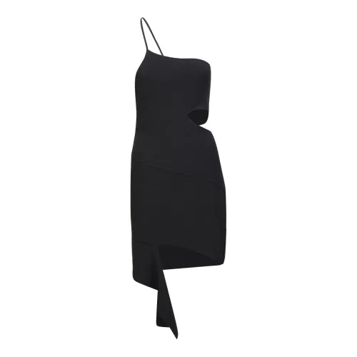 Andrea Adamo , One-shoulder dress ,Black female, Sizes: