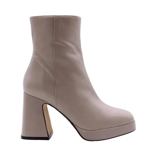 Angel Alarcon , Heeled Boots ,Beige female, Sizes: