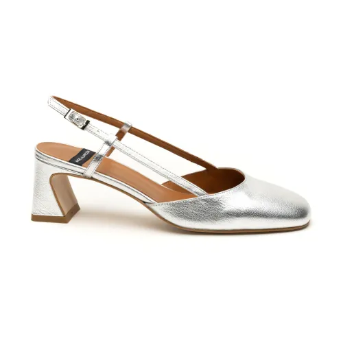 Angel Alarcon , Silver Galaxy Sandals ,Gray female, Sizes: