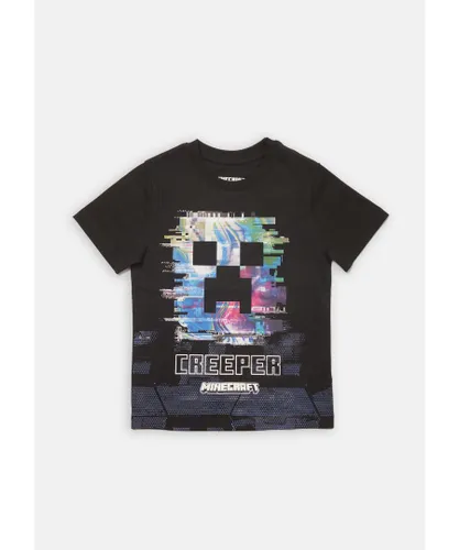Angel & Rocket Boys Minecraft T-Shirt - Black
