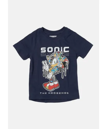 Angel & Rocket Boys Sonic T-Shirt - Navy