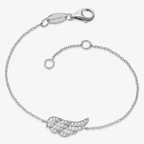 Angel Whisperer Silver Angel Wing Bracelet ERB-LILWING-ZI