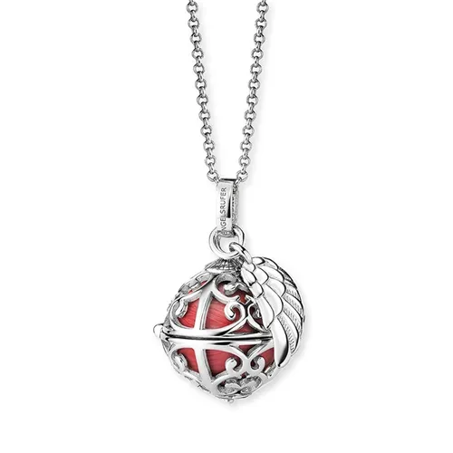 Angel Whisperer Silver Red XS Soundball Necklace - Silver