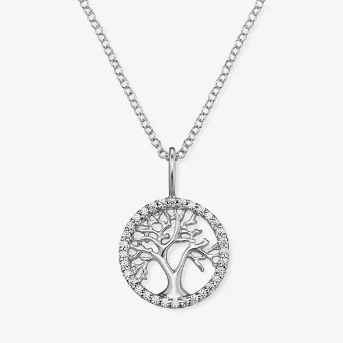Angel Whisperer Silver Tree Of Life Necklace ERN-LILTREE-ZI