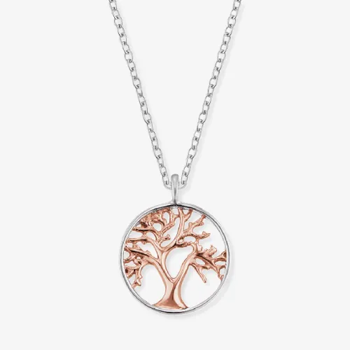 Angel Whisperer Two Tone Tree Of Life Necklace ERN-LILTREE-BICOR