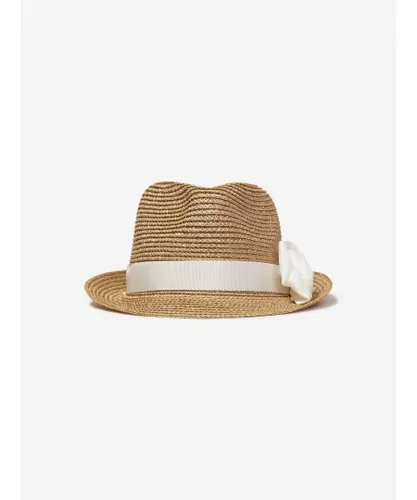 Angel's Face Angels Girls Santi Straw Trilby Hat in Gold