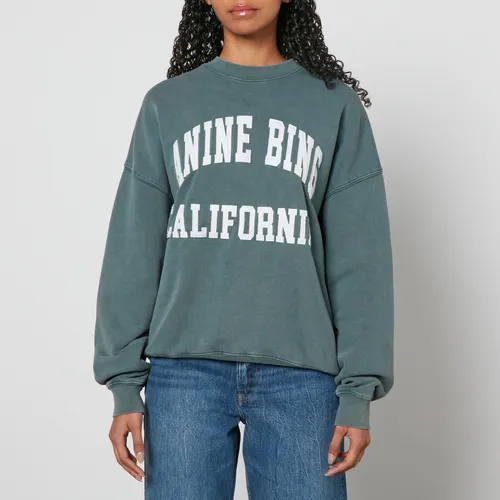 Anine Bing Miles Organic Logo Cotton-Jersey Sweatshirt