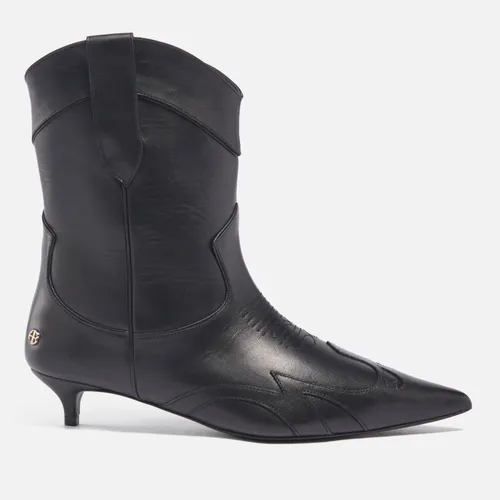 Anine Bing Women's Rae Leather Western Boots - UK