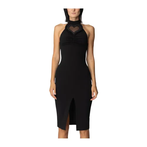 Aniye By , Black Midi Dress for Women ,Black female, Sizes: