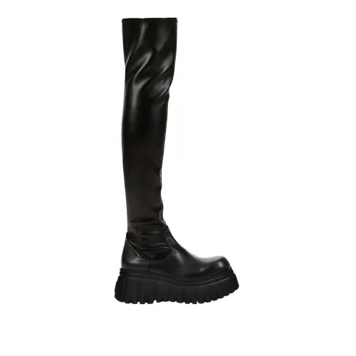 Aniye By , Black Synthetic Boots ,Black female, Sizes:
