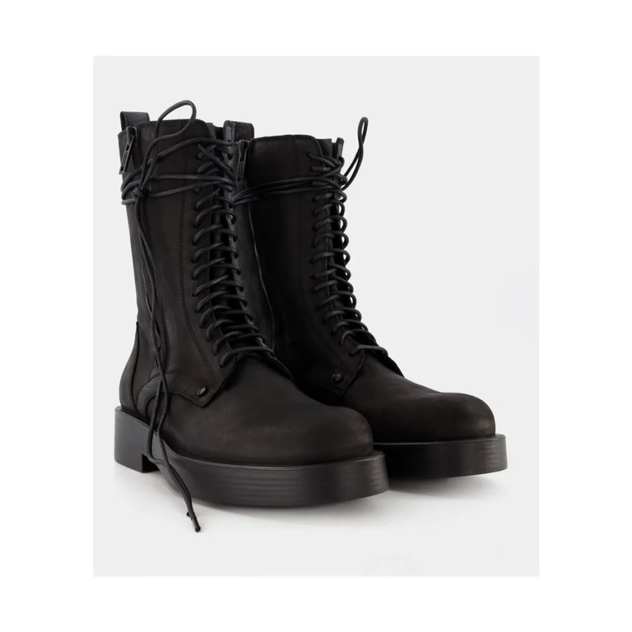 Ann Demeulemeester , Maxim Ankle Boots in Black Leather ,Black male, Sizes:
