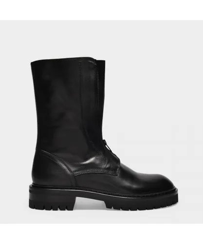 Ann Demeulemeester Mens Kornelis Ankle Boots in Black Leather