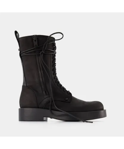 Ann Demeulemeester Mens Maxim Ankle Boots in Black Leather