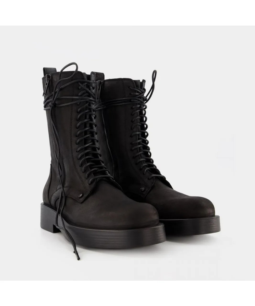Ann Demeulemeester Mens Maxim Ankle Boots in Black Leather