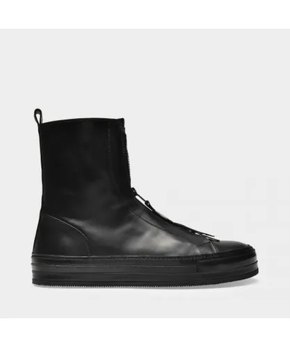 Ann Demeulemeester Mens Reyers Sneakers in Black Leather