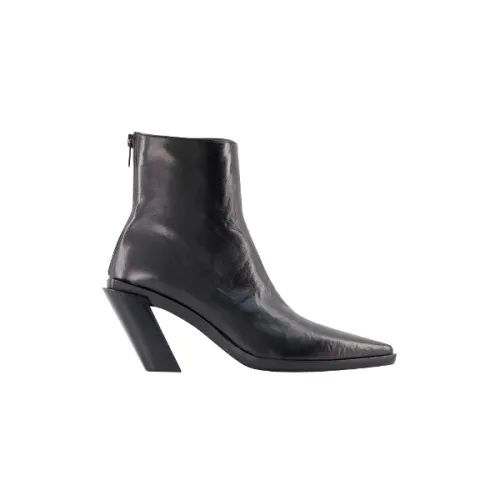 Ann Demeulemeester , Smooth Lambskin Leather Boots ,Black female, Sizes: