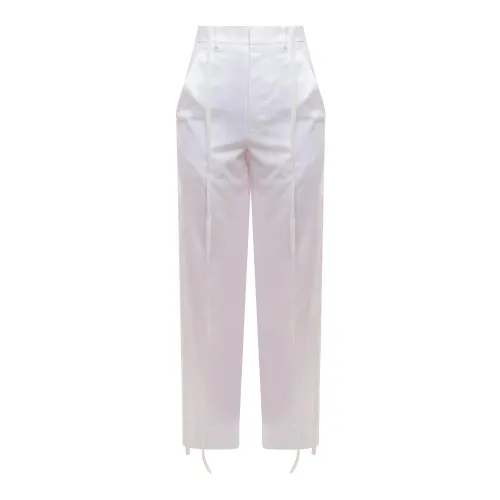 Ann Demeulemeester , Womens Trousers Trousers ,White female, Sizes: