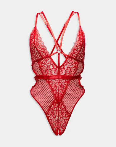 Ann Summers The Obsession ouvert body in red