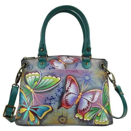 Anna by Anuschka Women's Hand-Painted Genuine Leather Small