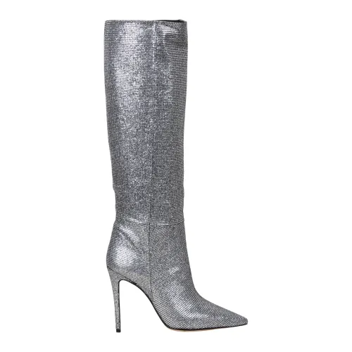 Anna F. , Rhinestone Knee-high Boots ,Gray female, Sizes: