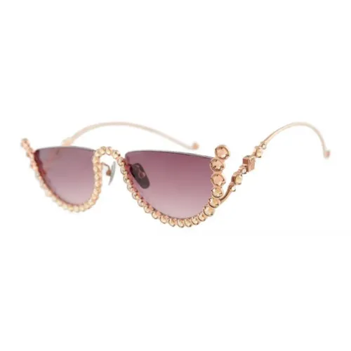 Anna Karin Karlsson , Half Moon Sunglasses ,Pink unisex, Sizes: