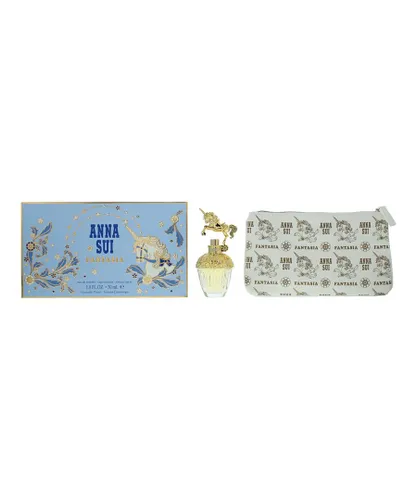 Anna Sui Womens Fantasia Eau De Toilette 30ml + Cosmetic Bag Gift Set - One Size