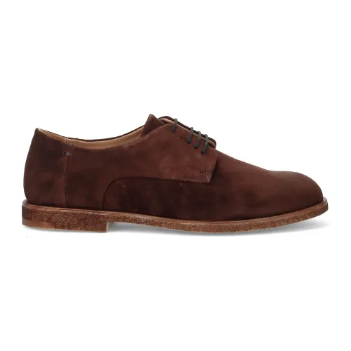 Antica Cuoieria , Brown Suede Derby Shoes ,Brown male, Sizes: