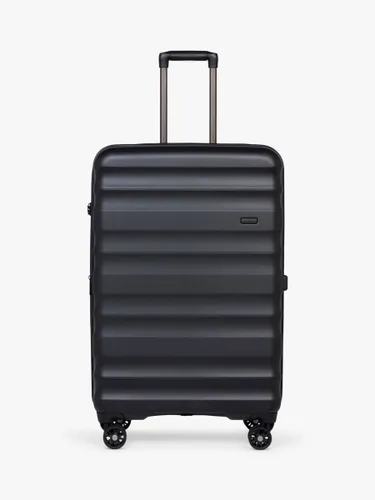 Antler Clifton 4-Wheel 80cm Large Expandable Suitcase - Black - Unisex