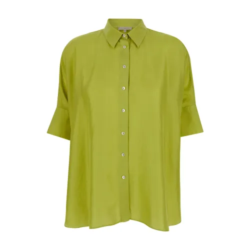 Antonelli Firenze , Green Bassano Short Sleeves Shirt ,Green female, Sizes: