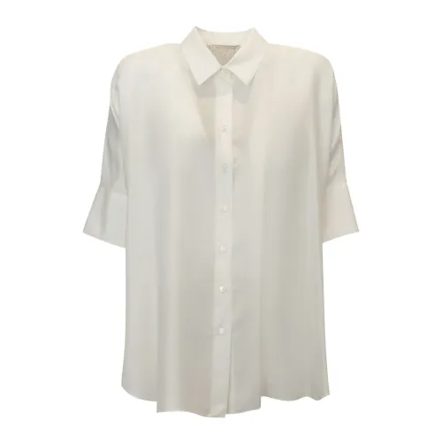 Antonelli Firenze , Women's Clothing Shirts White Ss24 ,White female, Sizes: