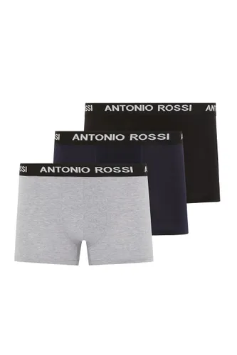 ANTONIO ROSSI (3/6 Pack) Men's Fitted Boxer Hipsters Boxers