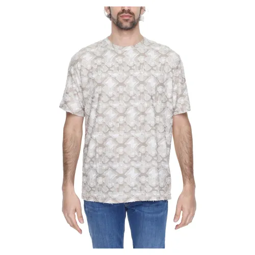 Antony Morato , Men's T-Shirt Spring/Summer Collection ,Beige male, Sizes: