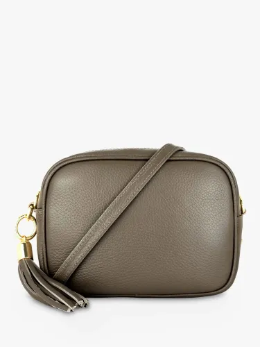Apatchy Leather Crossbody Bag - Latte - Female