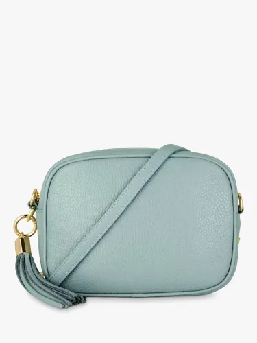 Apatchy Leather Crossbody Bag - Pale Blue - Female