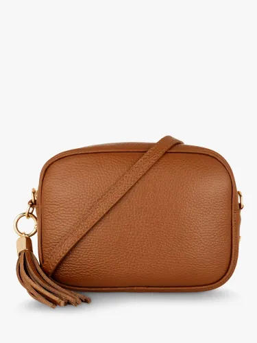 Apatchy Leather Crossbody Bag - Tan - Female