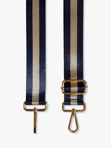 Apatchy Stripe Handbag Strap - Navy/Gold - Female