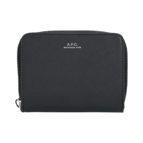 A.p.c. , Black Wallets - Stylish and Compact ,Black male, Sizes: ONE SIZE
