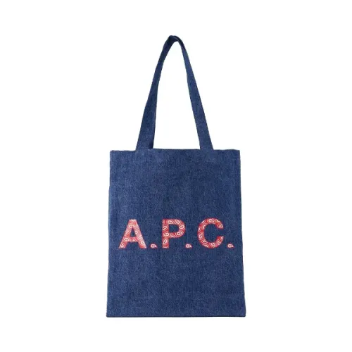 A.p.c. , Cotton shoulder-bags ,Blue female, Sizes: ONE SIZE