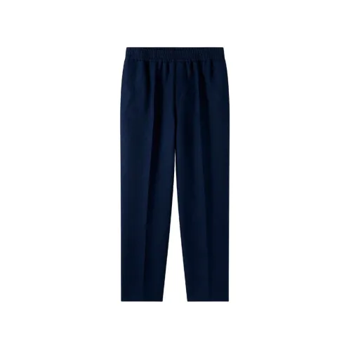 A.p.c. , Linen and Cotton Drawstring Pants ,Blue male, Sizes: