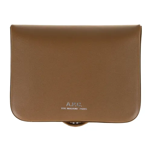 A.p.c. , Men Accessories Wallets Brown Ss23 ,Brown male, Sizes: ONE SIZE