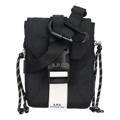 A.p.c. , Mens Bags Handbag Black Ss24 ,Black male, Sizes: ONE SIZE