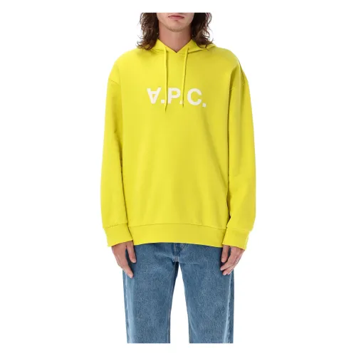 A.p.c. , Mens Clothing Knitwear Yellow Aw23 ,Yellow male, Sizes:
