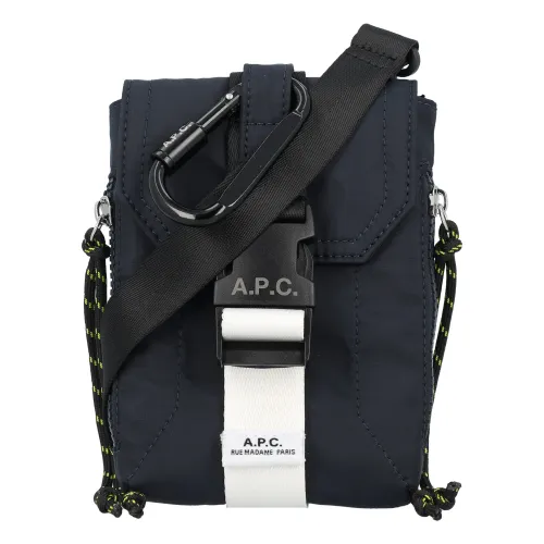 A.p.c. , Navy Treck Crossbody Pouch ,Blue male, Sizes: ONE SIZE