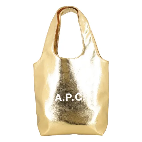 A.p.c. , Ninon Small Tote Bag ,Yellow male, Sizes: ONE SIZE