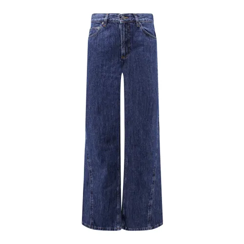 A.p.c. , Stylish Blue Wide Leg Jeans for Women ,Blue female, Sizes: