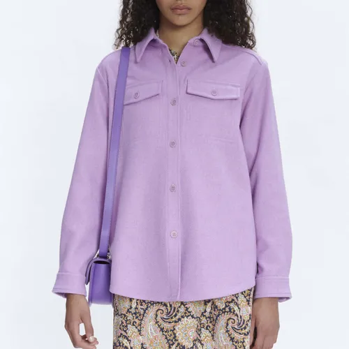 A.P.C. Surchemise Wool-Blend New Tania Shirt - FR 38/