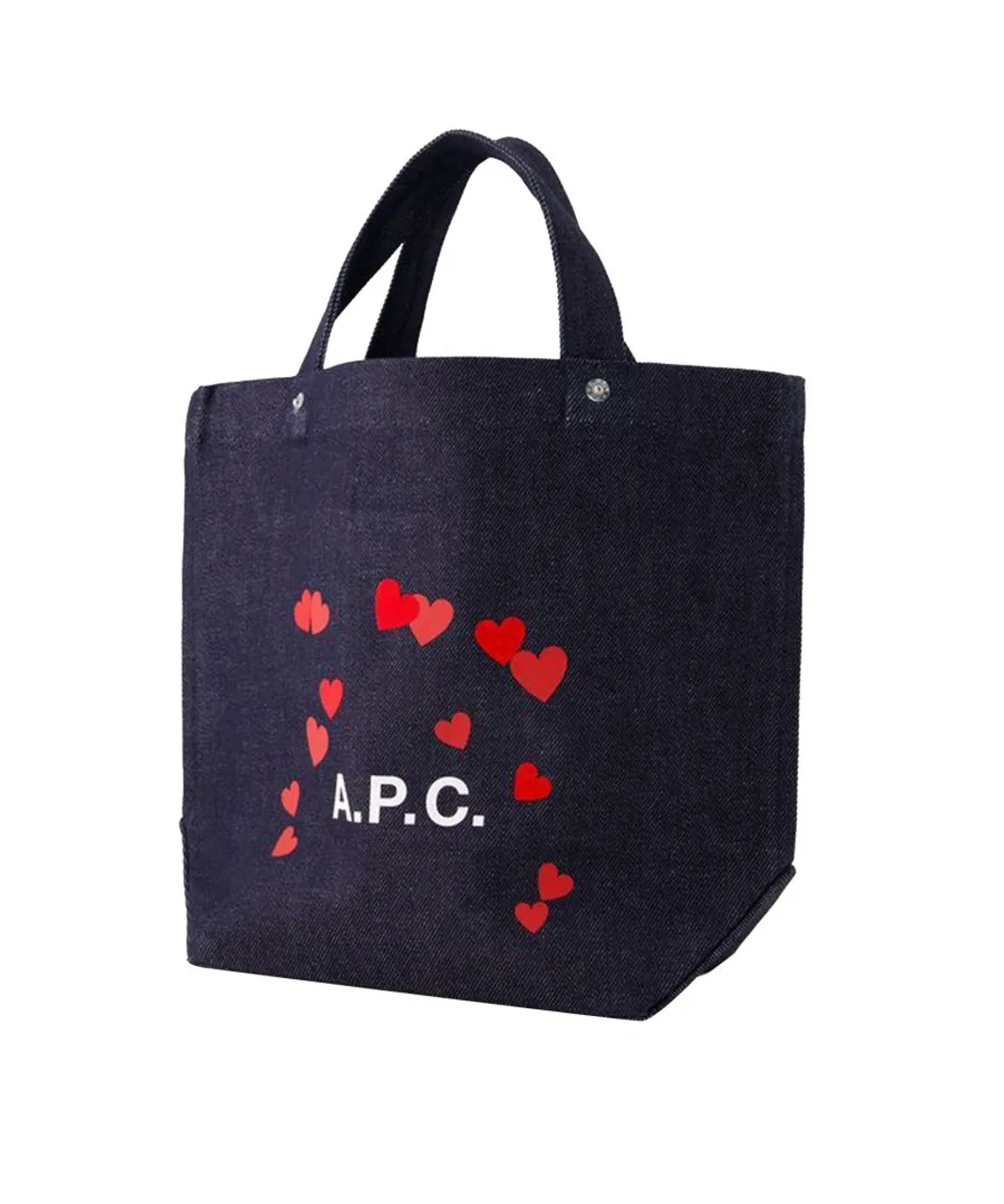 A.P.C. Womens Thais Mini Blondie Shopper Bag - - Cotton - Blue - One Size